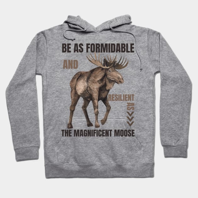 Moose Hoodie by Pearsville
